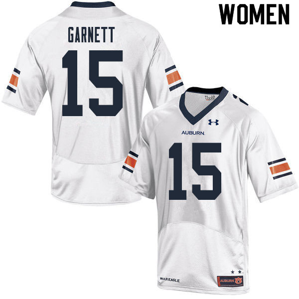 Women #15 Chayil Garnett Auburn Tigers College Football Jerseys Sale-White